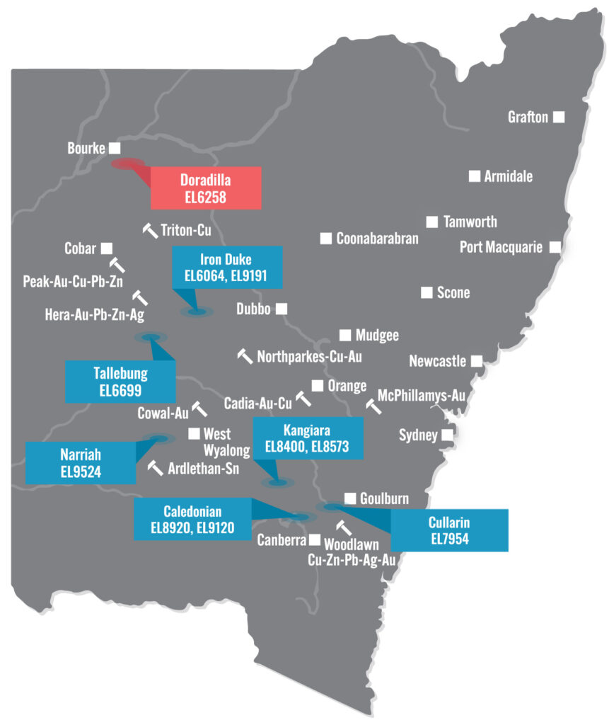 NSW Map Doradilla 2024